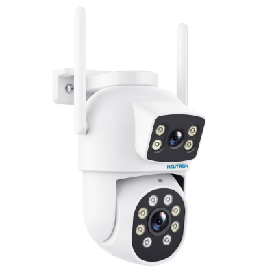 Neutron Çift Kameralı Dış Mekan Pan/Tilt Kablosuz IP Kamera - Neutron