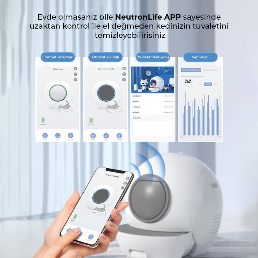 Neutron Akıllı Kedi Tuvaleti - 2