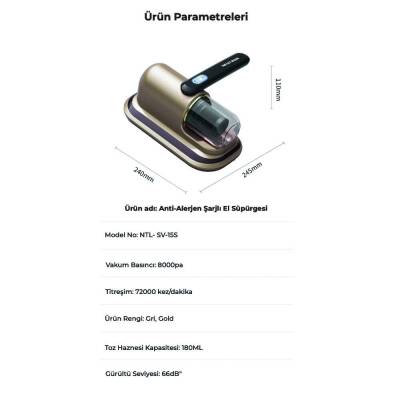 Neutron Anti Alerjen Şarjlı El Süpürgesi - 6