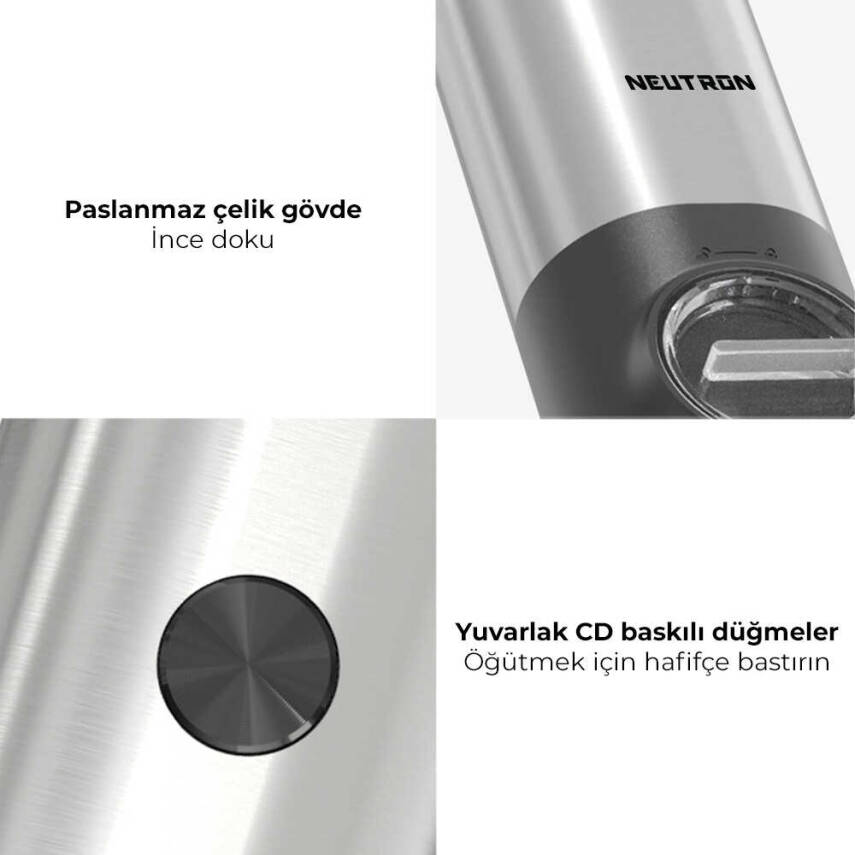 Neutron Elektrikli Tuz/Baharat Öğütücü Tekli - 6