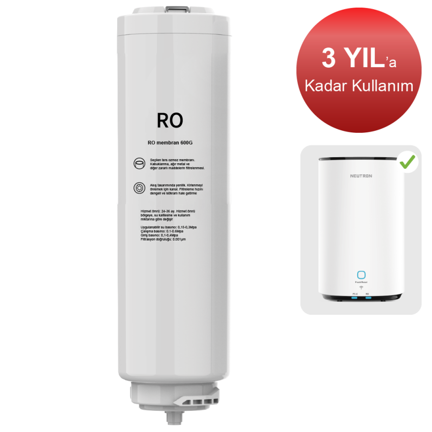 Neutron NTL-SU60WB Akıllı Su Arıtma Cihazı RO Membran Filtre - 1