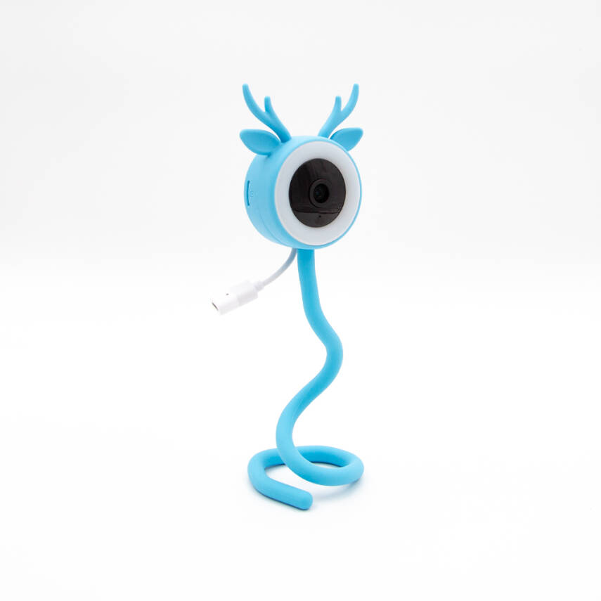 Neutron Geyik Figürlü Akıllı Bebek Kamerası Mavi - 3