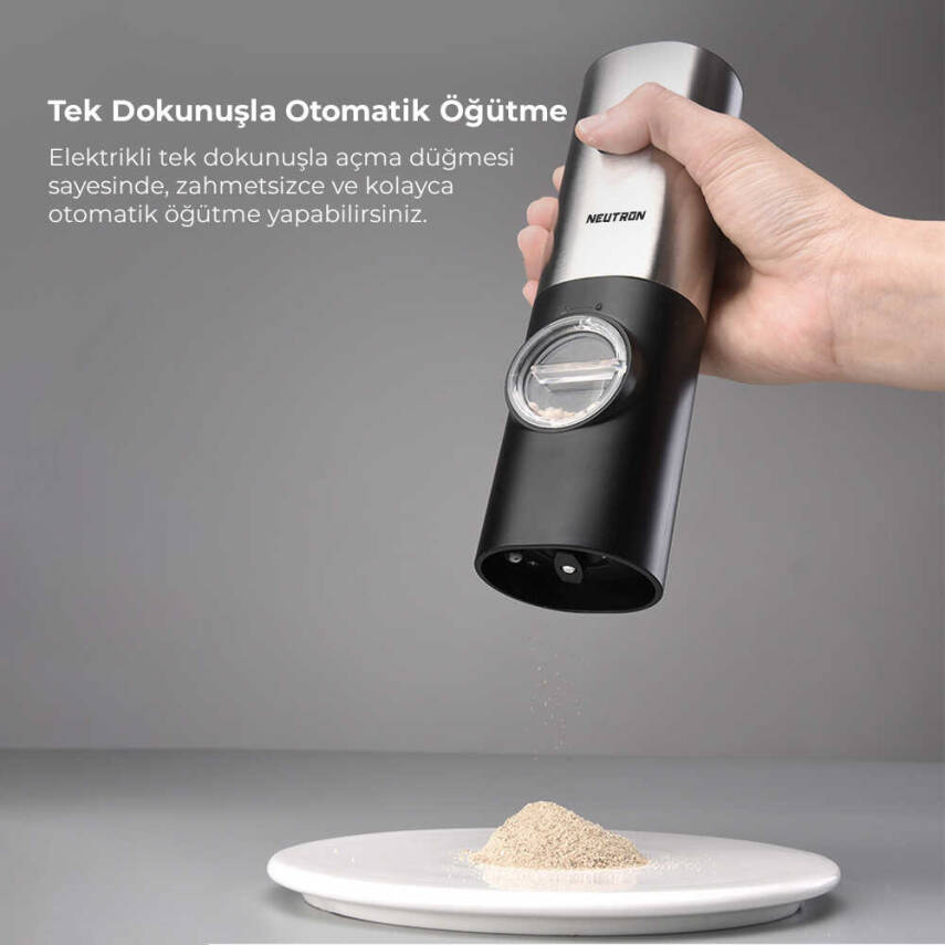 Neutron Elektrikli Tuz/Baharat Öğütücü İkili - 6