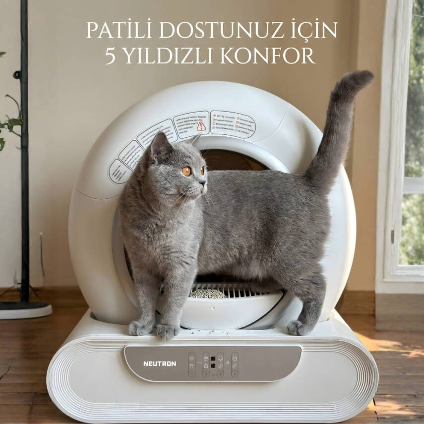 NEUTRON Akıllı Kedi Tuvaleti, Otomatik Kedi Tuvaleti - 5
