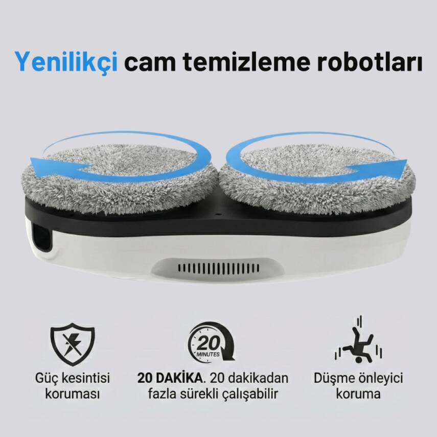 NEUTRON Akıllı Robotik Cam Temizleyici, Yüksek Tutuş Gücüne Sahip Cam Temizleme Robotu - 4
