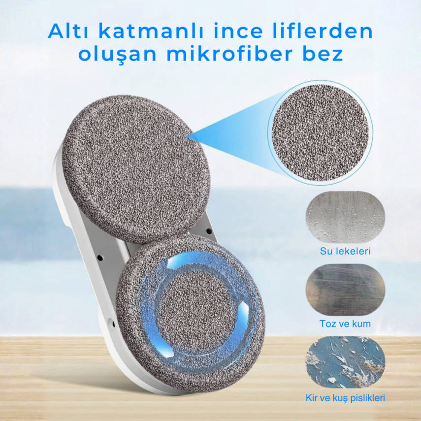 NEUTRON Akıllı Robotik Cam Temizleyici, Yüksek Tutuş Gücüne Sahip Cam Temizleme Robotu - 6