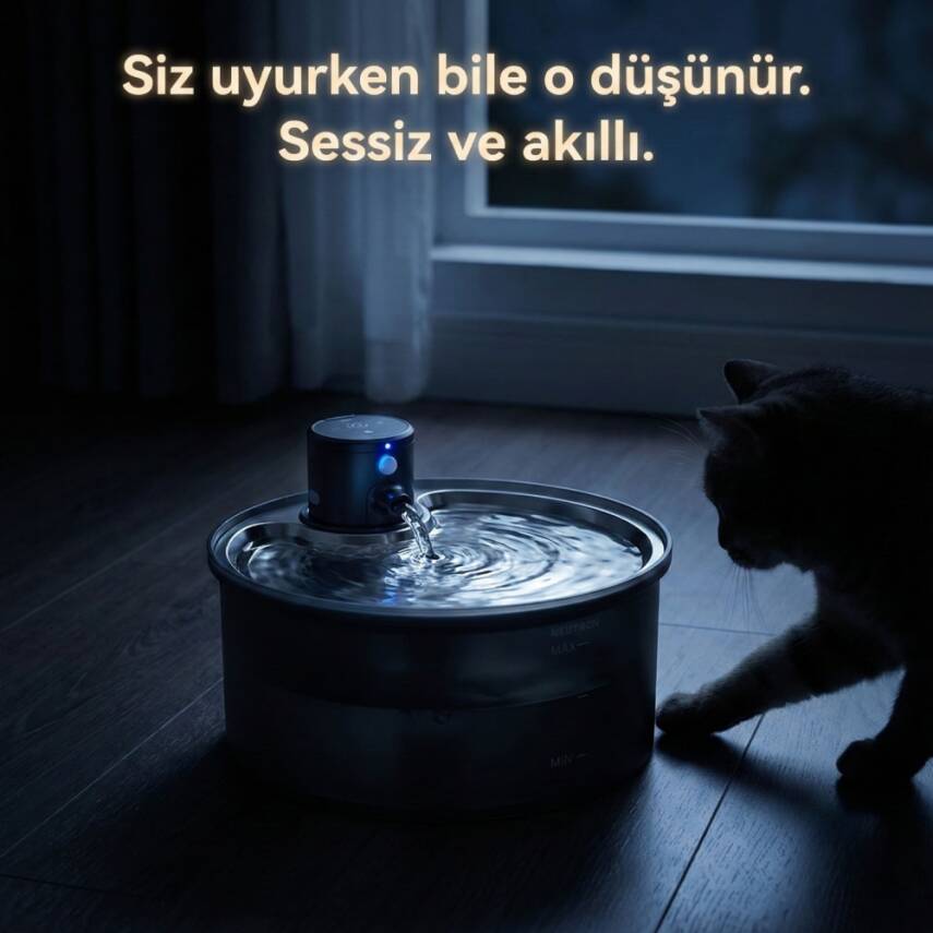 NEUTRON Akıllı Su Kabı, Evcil Hayvan Su Kabı, Otomatik Su Çeşmesi - 3