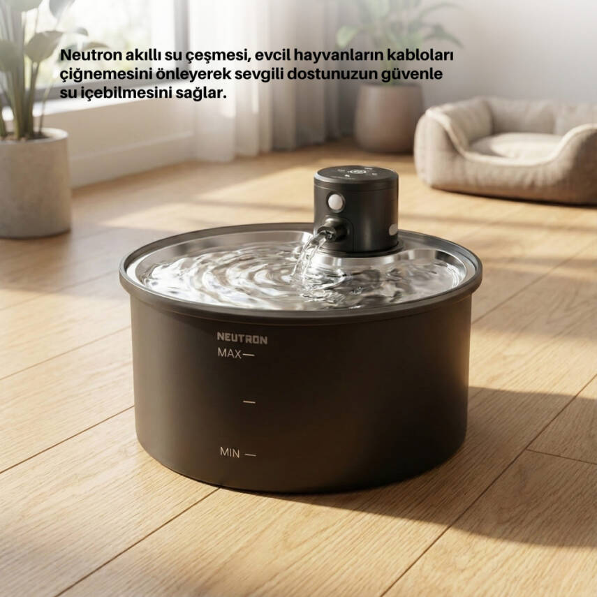 NEUTRON Akıllı Su Kabı, Evcil Hayvan Su Kabı, Otomatik Su Çeşmesi - 4