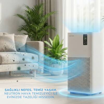 NEUTRON Hepa 13 Filtreli Hava Temizleyici, 3 Katmanlı Filtre, Geniş Ortamlar için Hava Temizleme Cihazı - 4