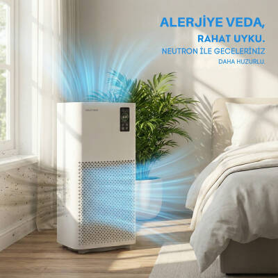 NEUTRON Hepa 13 Filtreli Hava Temizleyici, 3 Katmanlı Filtre, Geniş Ortamlar için Hava Temizleme Cihazı - 5