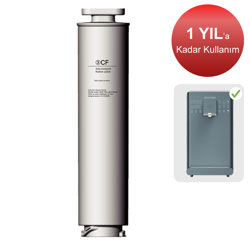 Neutron NTL-SU20C6WB Akıllı Su Arıtma Cihazı CF Karbon Mineral Filtre - 1