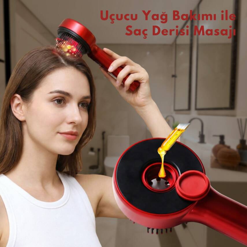 NEUTRON Şarjlı Saç Masaj ve Bakım Tarağı, Taşınabilir Şarj Edilebilir Saç Derisi Tarağı - 3