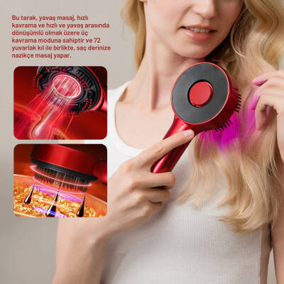 NEUTRON Şarjlı Saç Masaj ve Bakım Tarağı, Taşınabilir Şarj Edilebilir Saç Derisi Tarağı - 5