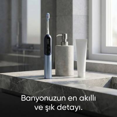 NEUTRON Şarjlı Sonik Diş Fırçası, Dijital Ekranlı Şarjlı Diş Fırçası (Silver) - 3