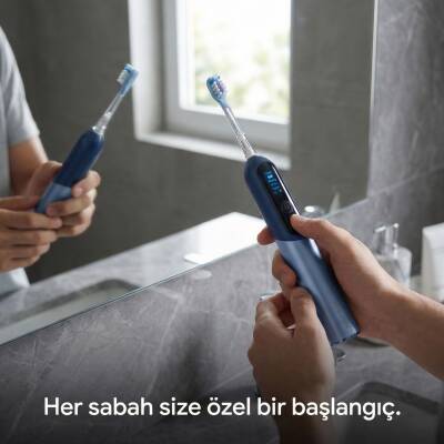 NEUTRON Şarjlı Sonik Diş Fırçası, Dijital Ekranlı Şarjlı Diş Fırçası (Silver) - 4