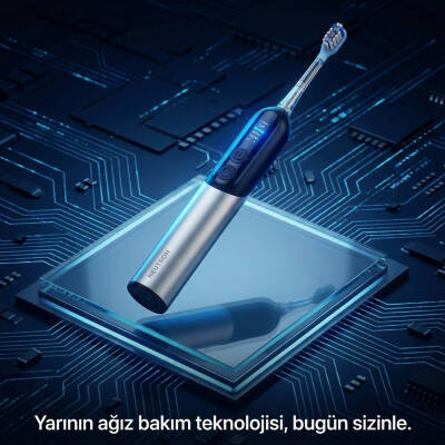 NEUTRON Şarjlı Sonik Diş Fırçası, Dijital Ekranlı Şarjlı Diş Fırçası (Siyah) - 2