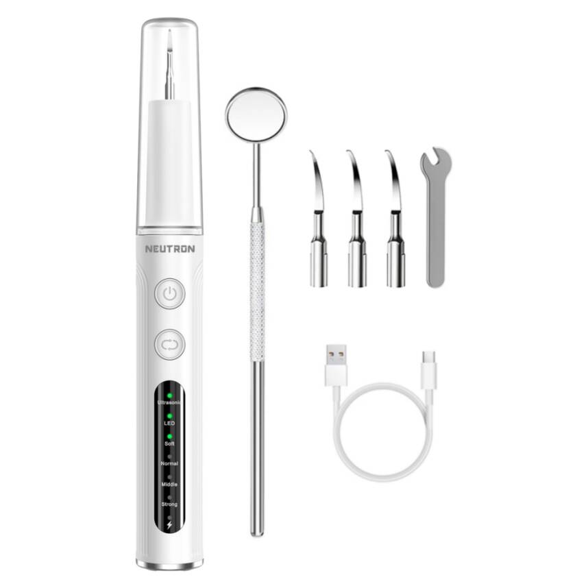 NEUTRON Şarjlı Ultrasonik Diş Tartarı Temizleyici ve Beyazlatıcı, Evde Profesyonel Ağız Bakımı - 2
