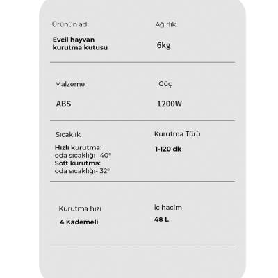 Neutron Evcil Hayvan Kurutma Kutusu - 7