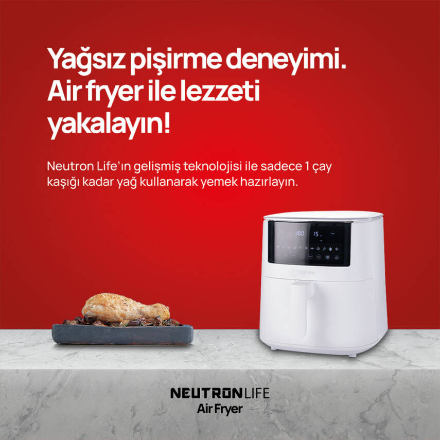 Neutron Smart Air Fryer Akıllı Fritöz XXL 7.3 Litre - 8