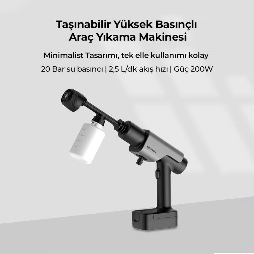 Neutron Taşınabilir Yüksek Basınçlı Araç Yıkama Cihazı - 1