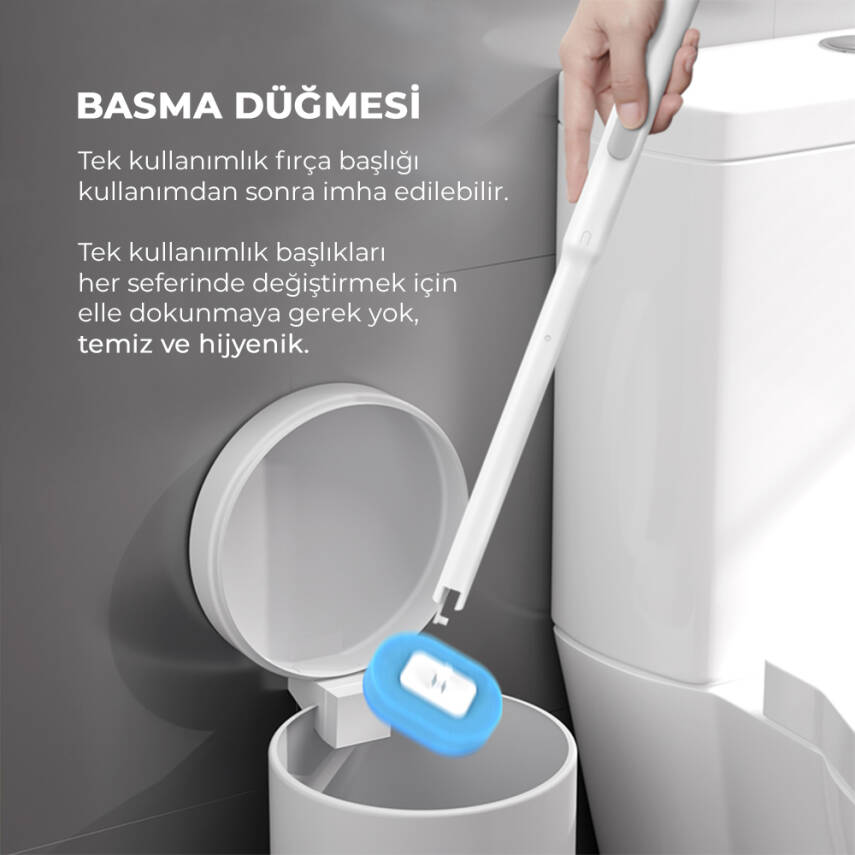 Neutron Tek Kullanımlık Hijyenik Tuvalet Fırçası - 2