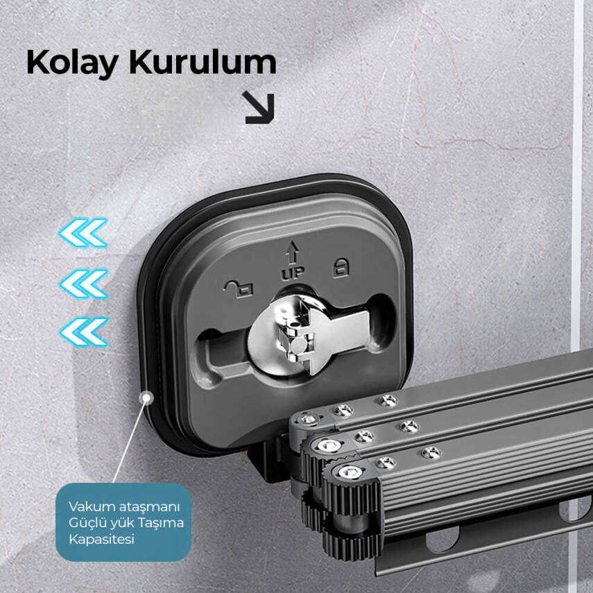 Neutron Vakumlu Katlanabilir Askılık 3'lü - 5