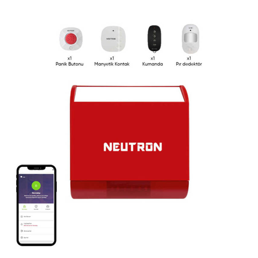 Neutron Kablosuz Akıllı Dış Mekan Kablosuz Alarm Seti - 1